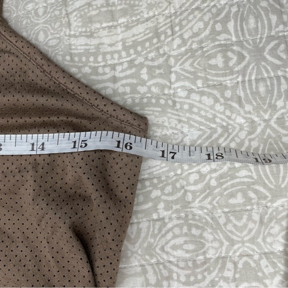 Free People Movement Tan Brown Faux Suede Sleeveless Romper Small NWT - Picture 7 of 10